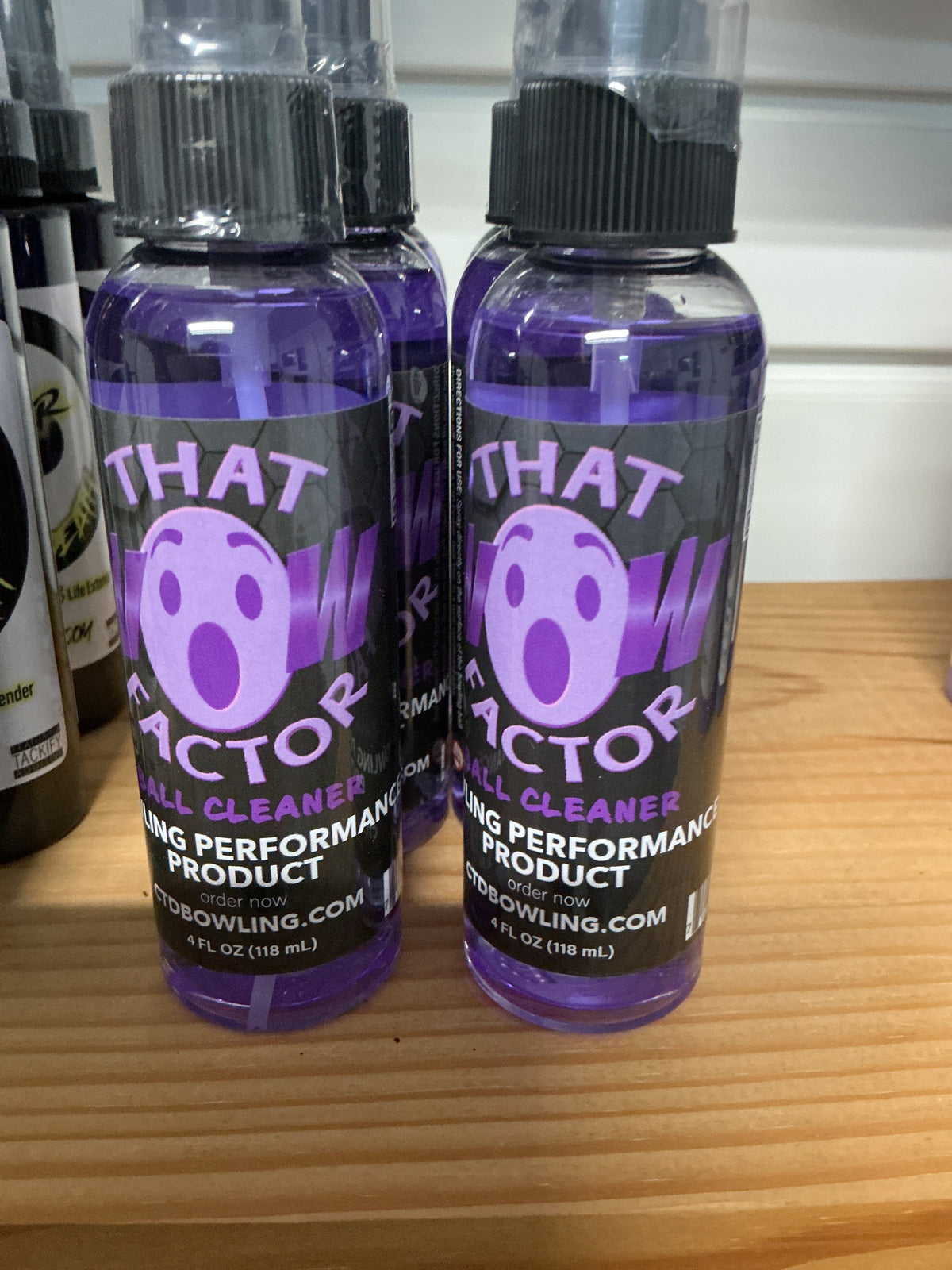 That wow factor bowling ball cleaner, 4 oz.