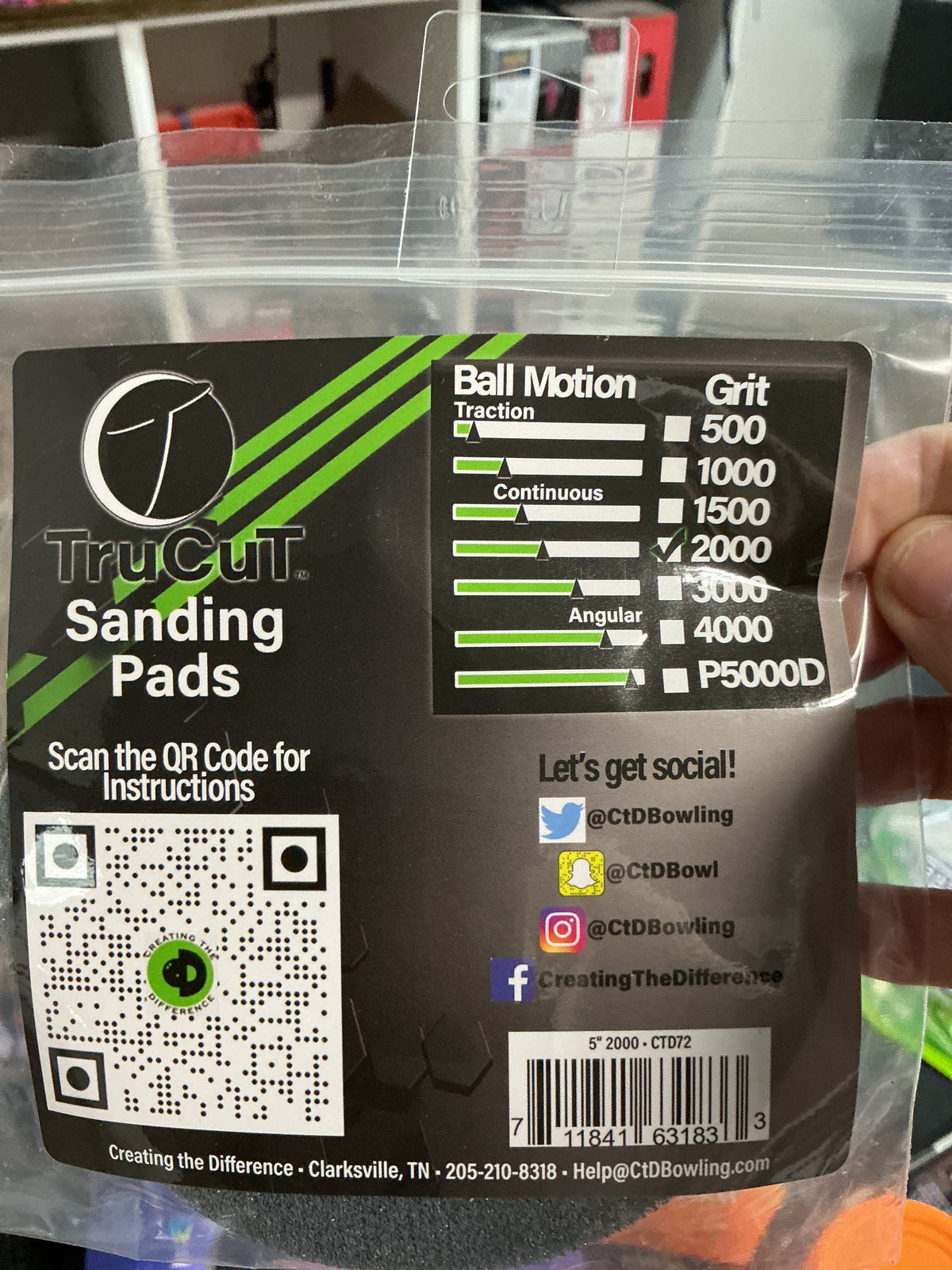 Trucut Sanding Pads, 2000 grit