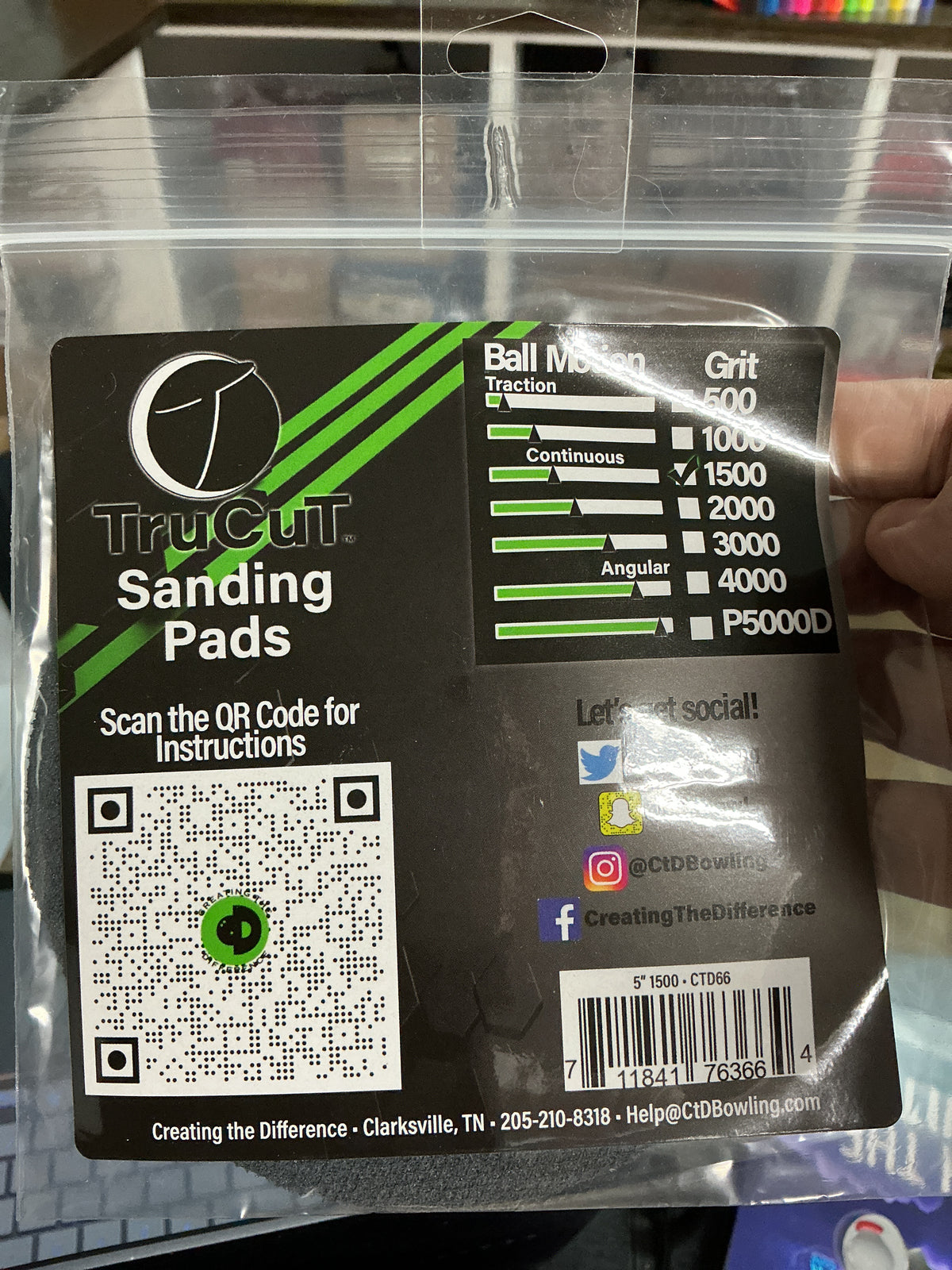 Trucut Sanding Pads, 1500 grit