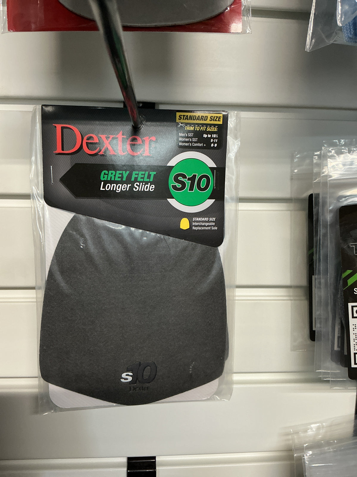 Dexter S10 Grey Felt Longer Slide