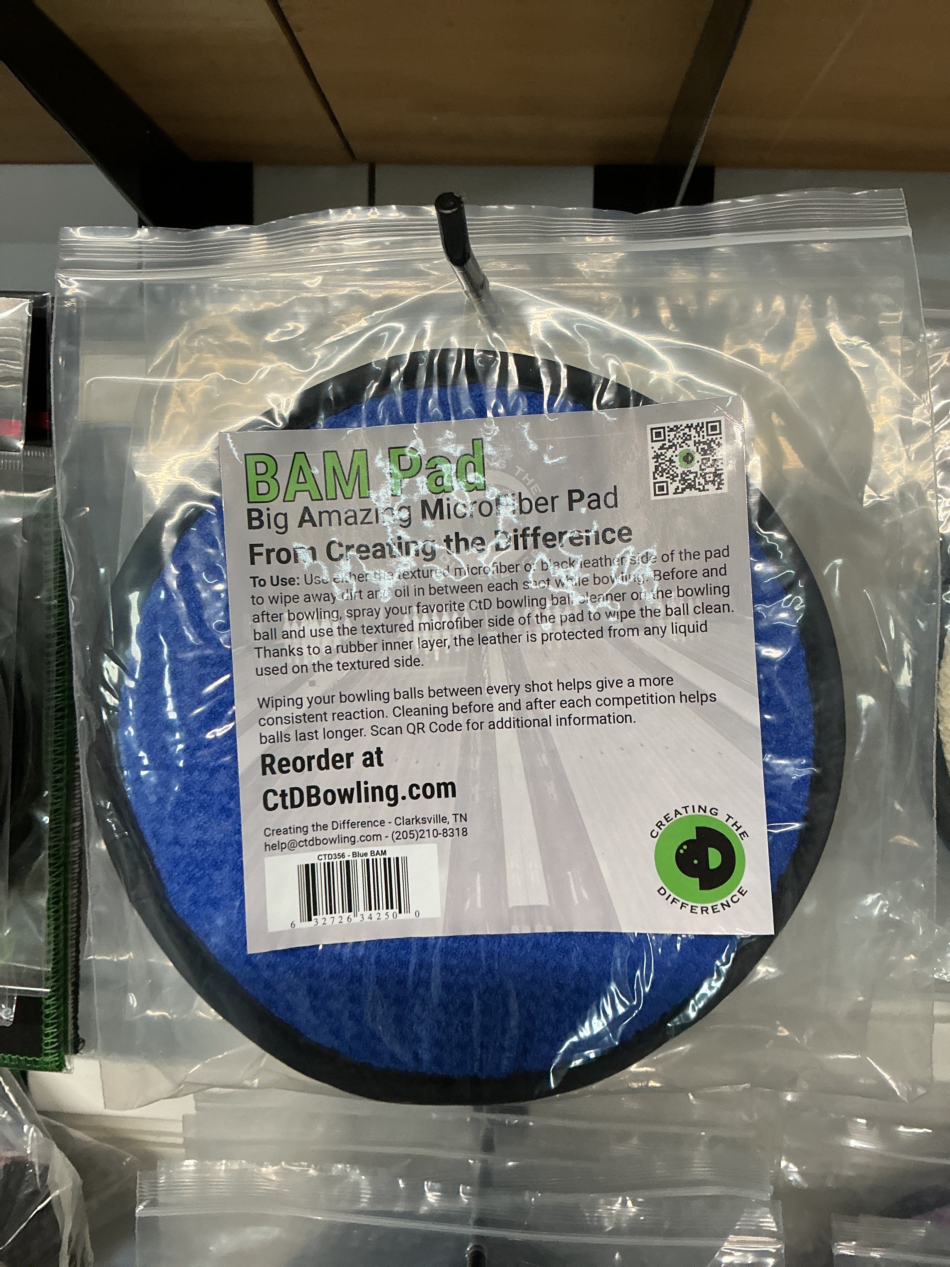 Blue BAM pad – Tim B Bowling